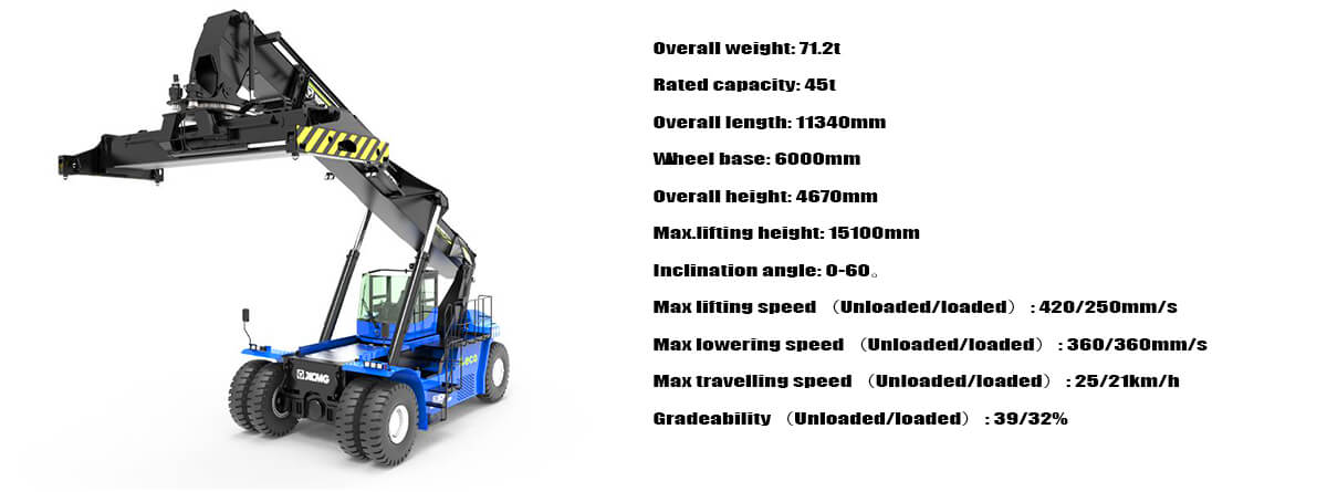 Xcmg Container Reach Stacker for Sale Price