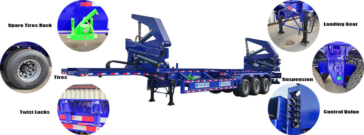 Shipping Container Side Loader Trailer for Sale Price