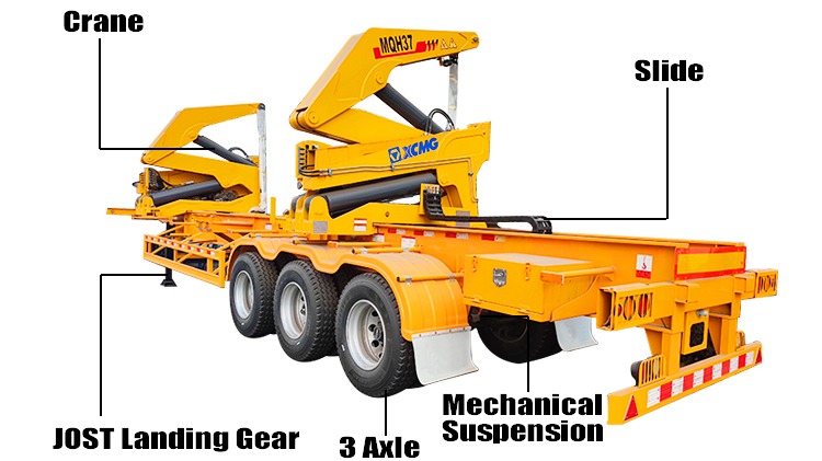 40ft Shipping Container Side Loader Trailer for Sale in Tanzania