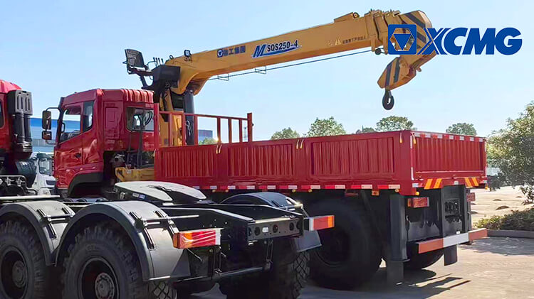 SQS250-4 10 Ton Rear Mounted Boom Crane Truck for Sale