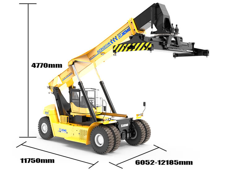 Xcmg Xcs4535K 45 Ton Container Reach Stacker Machine Price