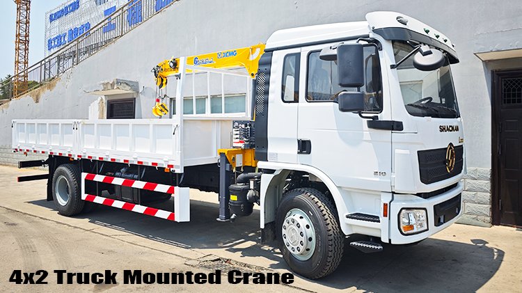 3 Ton Truck Mounted Telescopic Crane with Hydraulic Boom for Sale