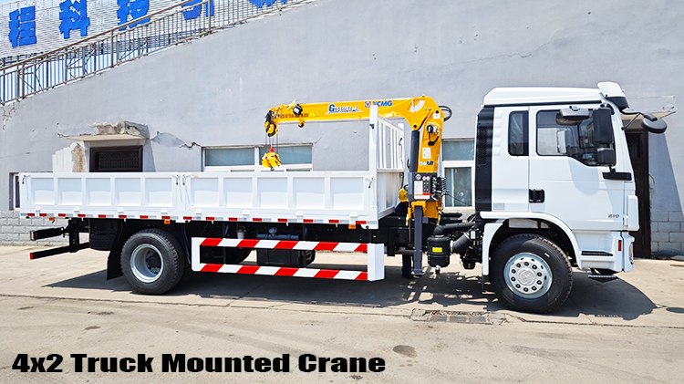 3 Ton Truck Mounted Telescopic Crane with Hydraulic Boom for Sale