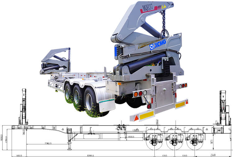 3 Axle 40 Ft Container Sidelifter Trailer for Sale in Namibia