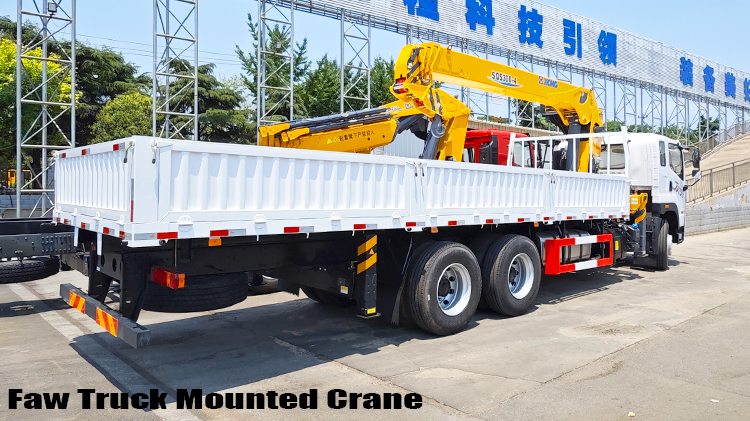 12000 Kg Sqs300-4 Faw Crane Truck for Sale Near Me Price