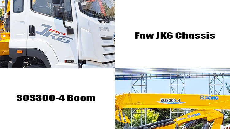12000 Kg Sqs300-4 Faw Crane Truck for Sale Near Me Price