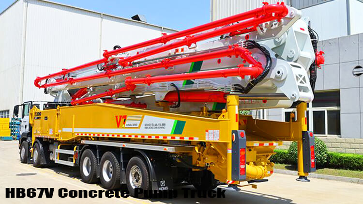 Xcmg HB67V 67m New Concrete Boom Pump Truck for Sale Price