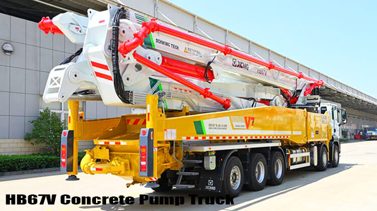 Xcmg HB67V 67m New Concrete Boom Pump Truck for Sale Price