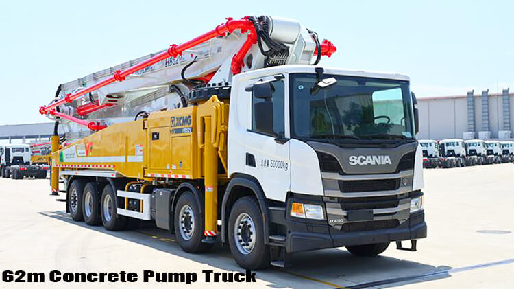 Xcmg Hb62v 62m Truck Mounted Concrete Boom Pump for Sale