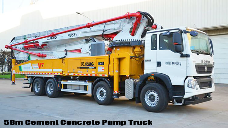 Xcmg Hb58v 58m Cement Pump Truck for Sale Near Me