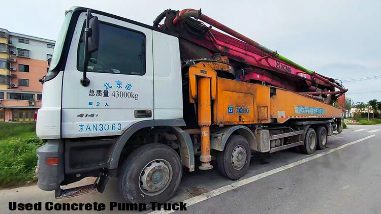 Xcmg 56m Used Concrete Boom Truck for Sale Near Me Price