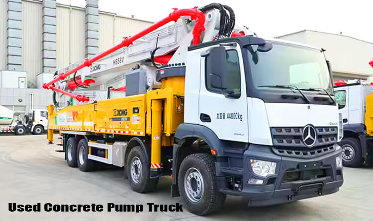 Xcmg 58m Used Cement Pump Truck for Sale Near Me Price Cost