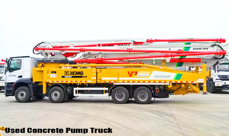Xcmg 58m Used Cement Pump Truck for Sale Near Me Price Cost