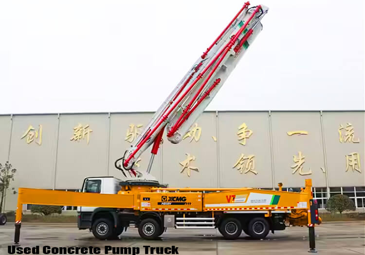 Xcmg 58m Used Cement Pump Truck for Sale Near Me Price Cost