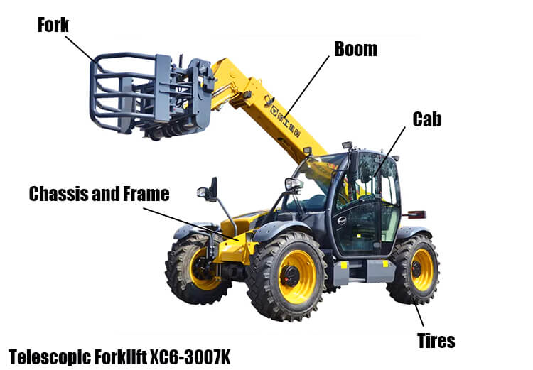 Xcmg Xc6-3007k 3 Ton Telescopic Forklift Truck for Sale Price