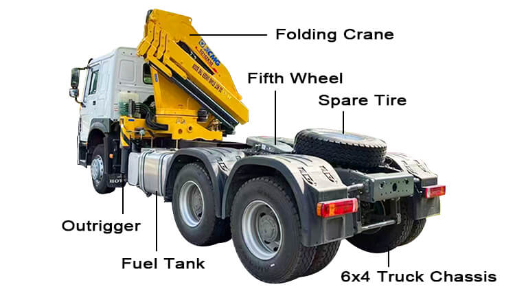 Folding Boom Truck Crane for Sale in Ivory Coast